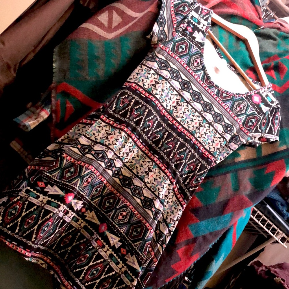 Bongo Patterned Skater Dress